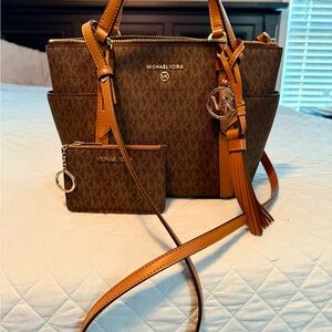 Michael Kors Brown and Tan Women's Bag